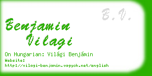 benjamin vilagi business card