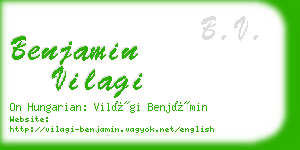 benjamin vilagi business card